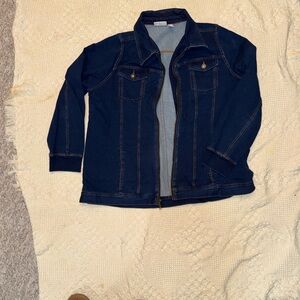 Denim&Co Dark Blue Jean Jacket